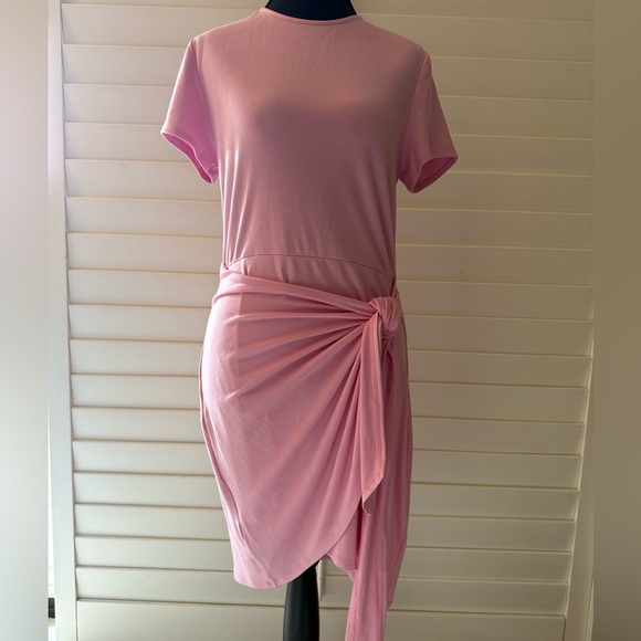 French Connection Dresses & Skirts - French Connection Pink Asymmetrical Sheath Dress